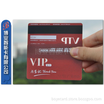 Popular Lo-Co Transparent Effect with Magnetic Stripe Card